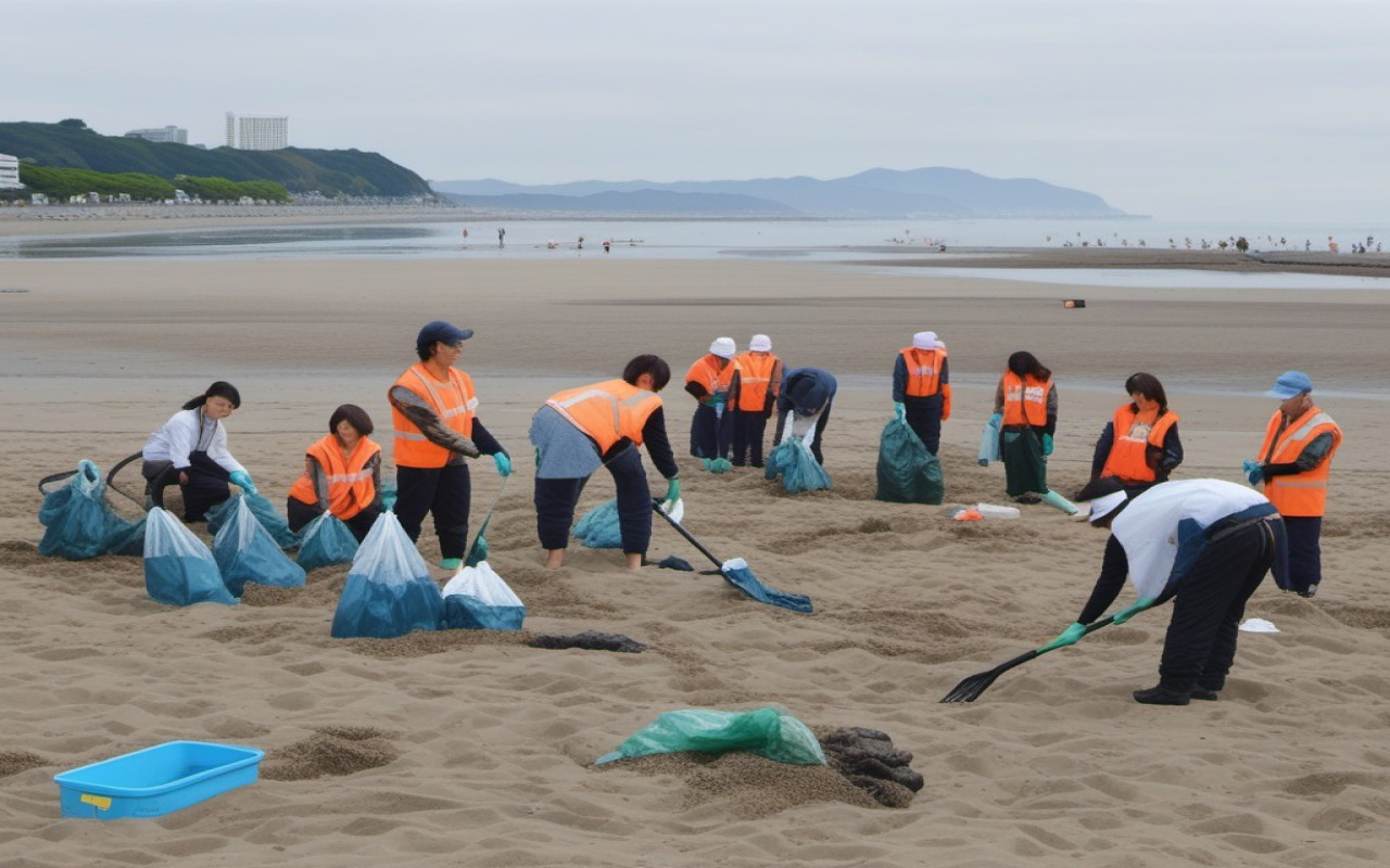 Shonan Beach Cleanup Volunteer